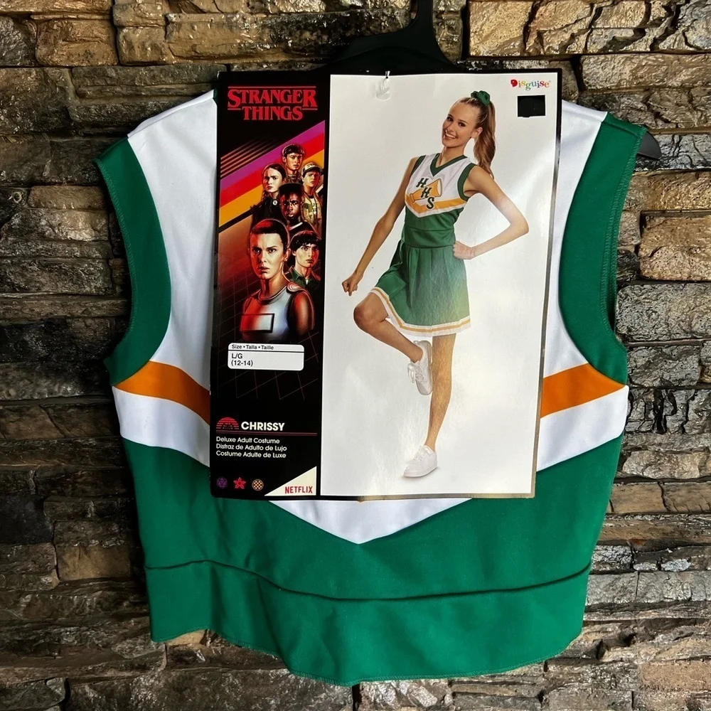 Netflix Stranger Things Green Cheerleader Costume